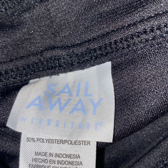 Sail Away Women's Black Elastic Waistband Stretch Swim Shorts Small NWT - Picture 6 of 7